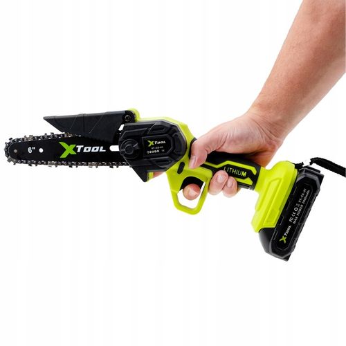 PIŁA AKUMULATOROWA ŁAŃCUCHOWA DO GAŁĘZI PILARKA RĘCZNA 6" 2x AKU na Arena.pl