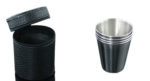 Duże Kieliszki 80ml Turystyczne Wyjazdowe w Etui na Arena.pl