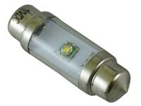 mocna żarówka LED 10x36 mm Cree XP-E 12v 24v biała zimna c5w c10w