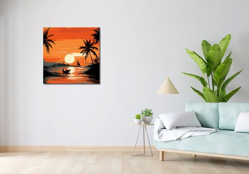 Obraz 70x70cm Tropikalny spokój na Arena.pl
