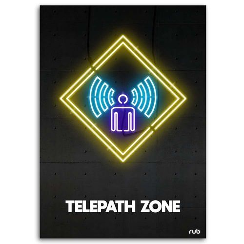 Deco Panel, Neony telepatia 70x100 na Arena.pl