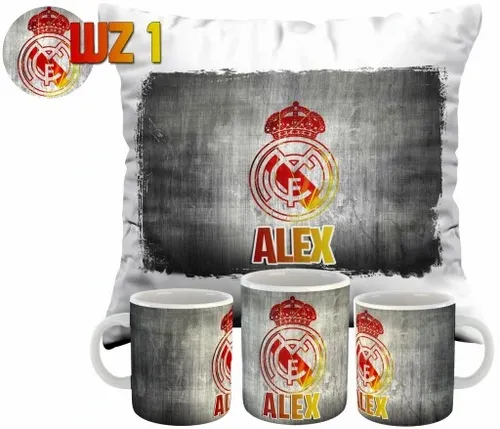 ZESTAW PODUSZKA KUBEK REAL MADRYT MADRID IMIĘ Y5 na Arena.pl
