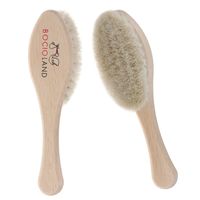 Bocioland Drewniana szczotka do włosów z koziego włosia elipsa