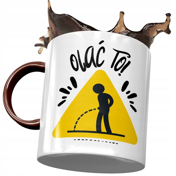 Kubek Bordowy Śmieszny Zabawny Olać To Prezent Z Nadrukiem Ze Zdjęciem zdjęcie 1