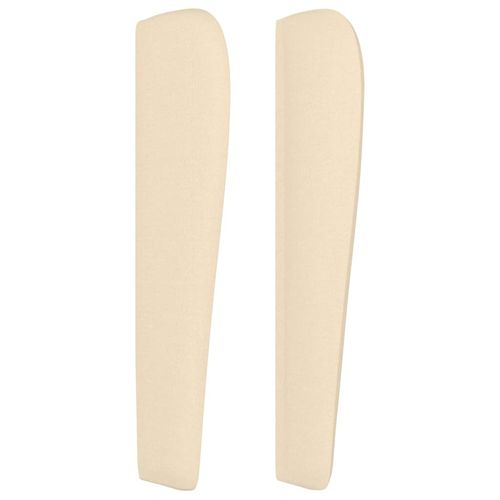 Zagłówek uszak, kremowy, 147x23x118/128 cm, tkanina na Arena.pl