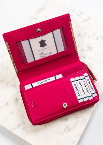 portfel damski skórzany rv-791-sla-4934 dot-pink na Arena.pl