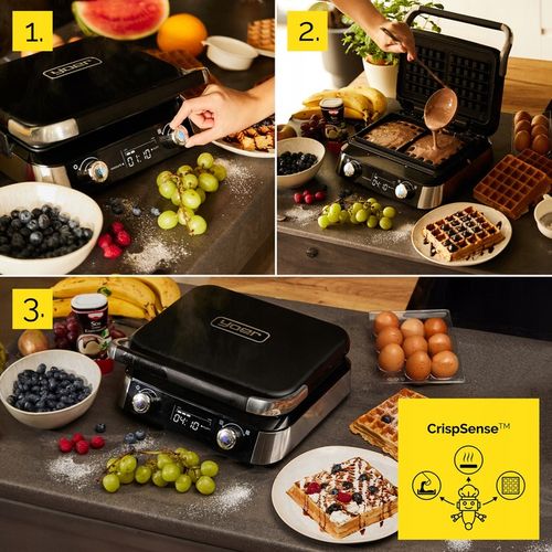 Gofrownica Yoer 2 duże gofry +5 automatycznych prog. + Regulacja na Arena.pl