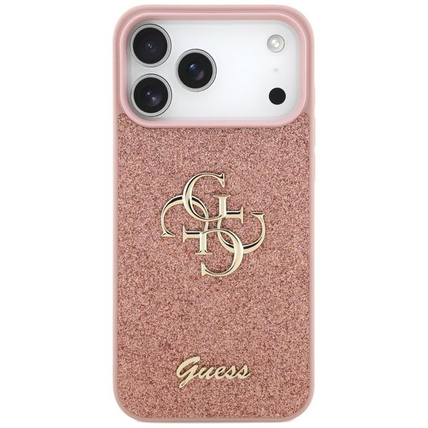 Etui Guess Fixed Glitter Big 4G do iPhone 17 Pro Max różowy zdjęcie 3