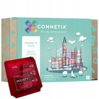 Connetix Duże magnetyczne klocki konstrukcyjne kulodrom Pastel 106 +gratis