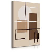 Obraz Do Salonu Figury Geometrtczne Styl Boho Abstrakcja 40cm x 60cm