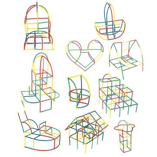 Klocki słomki MIDI 238 elementów 112480 Askato na Arena.pl