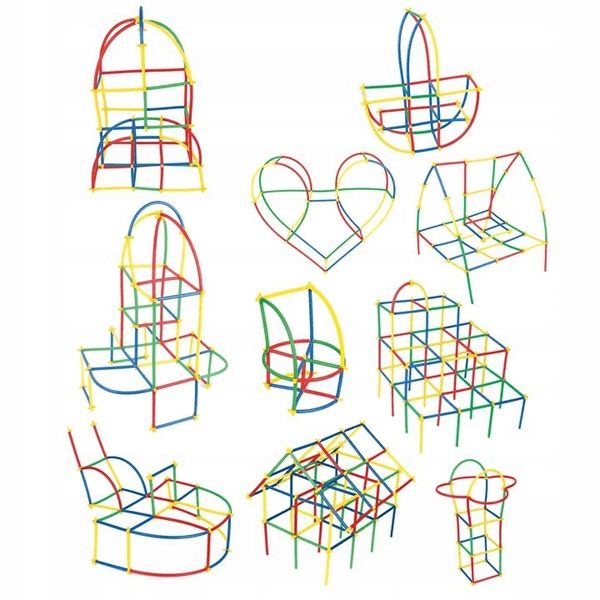 Klocki słomki MIDI 238 elementów 112480 Askato zdjęcie 6