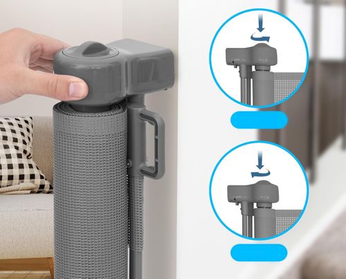 Rozsuwana bramka zabezpieczająca z zamkiem 150cm dla dzieci i psów Wodondog na Arena.pl