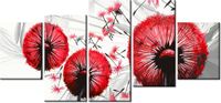 70CM 150CM OBRAZ 5 ELEM DMUCHAWCE CZERWIENI ŚCIENNY