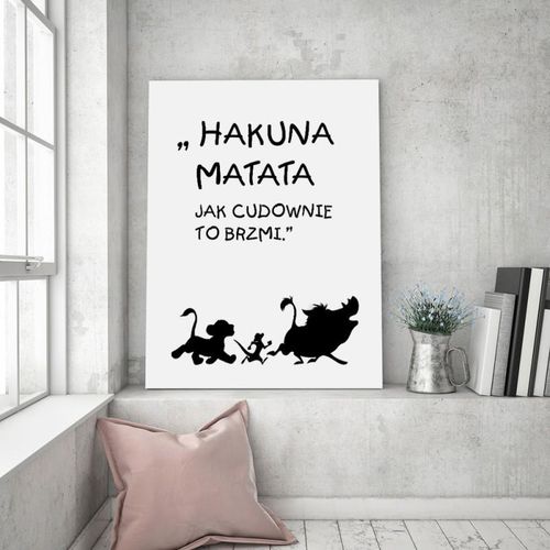 Obraz na płótnie - Canvas, Hakuna matata 3 60x80 na Arena.pl