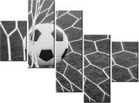 100 75CM OBRAZ 5 ELEM PIŁKA BRAMCE ŚCIENNY