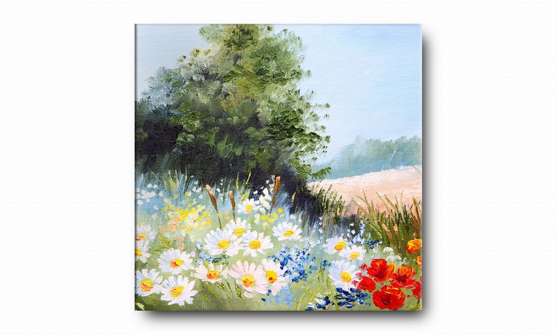 OBRAZ NA PŁÓTNIE 083 Polana 60x60cm zdjęcie 2