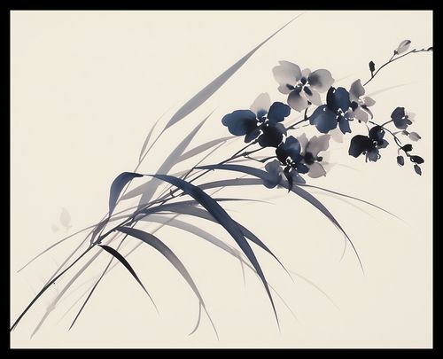 Plakat 50x40cm Orchidea w Sepii na Arena.pl