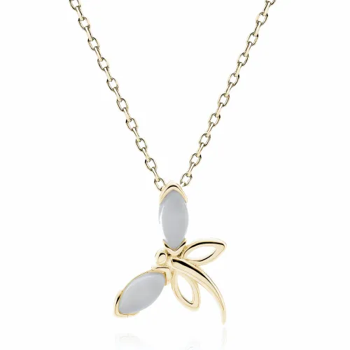 DELIKATNY POZŁACANY SREBRNY NASZYJNIK GWIAZD WAŻKA DRAGONFLY OWAD ULEKSYT na Arena.pl