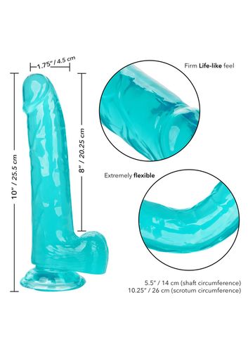 Queen Size Dong 8 Inch Blue na Arena.pl