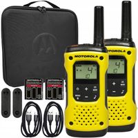2x MOTOROLA T92 H2O WODOODPORNE KRÓTKOFALÓWKI ZASIĘG DO 10km + FUTERAŁ