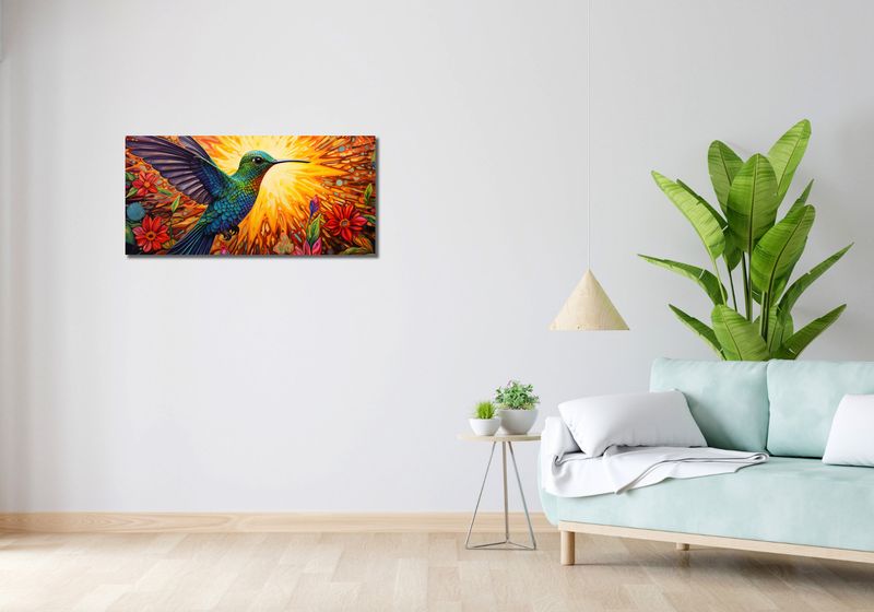 Obraz 90x40cm Koliber Barw zdjęcie 2