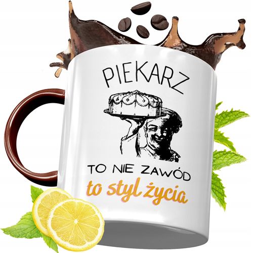 Kubek Bordowy Dla Piekarza Na Urodziny Prezent Z Nadrukiem Ze Zdjęciem na Arena.pl