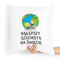 Poduszka Dla Szachisty Najlepszy Na Świecie Z Nadrukiem Ze Zdjęciem