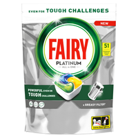 Fairy Platinum All In One Kapsułki do zmywarki Cytryna 51 szt.