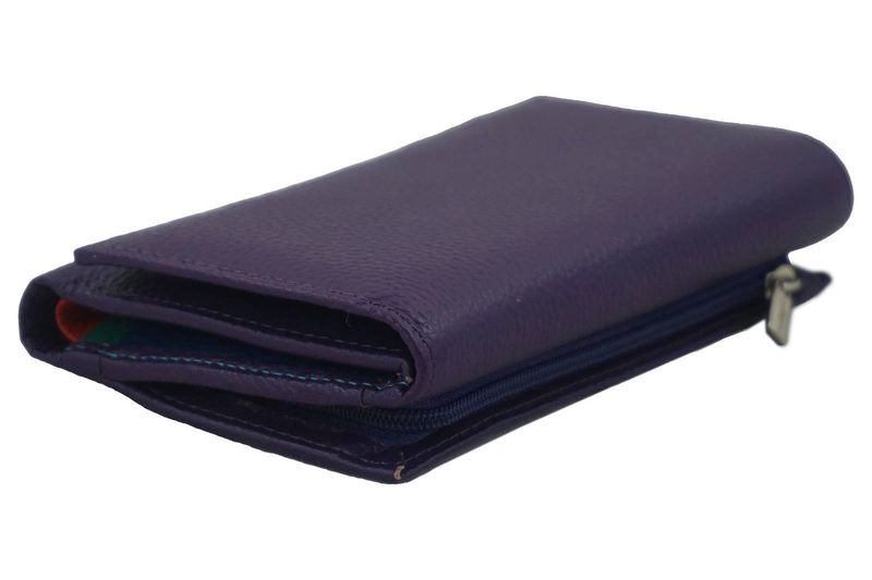 Funkcjonalny portfel damski - Fioletowy zdjęcie 2