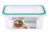 Pojemnik do żywności 1000 ml 1,0 l VERDE szczelny z uszczelką 4 klipsy