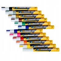 Promazaki olejowe wodoodporne markery 12 szt. Permanentne pisaki akrylowe.