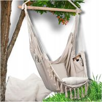 Fotel wiszący krzesło Brazylijskie Huśtawka Hamak Ogrodowy Na Balkon BOHO