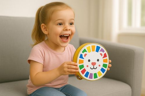 tamburyn żółty miś na Arena.pl