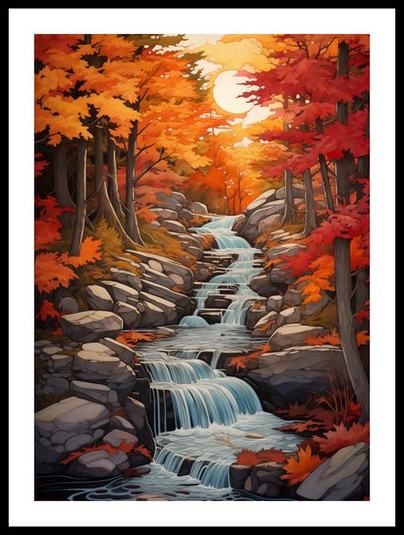 Plakat 39,5x55cm Jesienne Wodospady zdjęcie 3