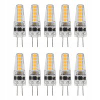 10 SZT Żarówka LED G4 SMD 2W mini SILIKON CIEPŁA 12V-24V AC