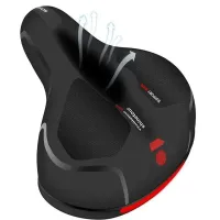 Siodełko rowerowe sportowe siodło miękkie wygodne z odblaskiem