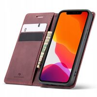 ELEGANCKIE ETUI Z KLAPKĄ SPACECASE WALLET SKÓRZANE DO IPHONE 12 PRO MAX