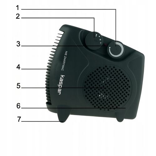 TERMOWENTYLATOR FARELKA GRZEJNIK ELEKTRYCZNY 2000W 3 POZIOMY Z na Arena.pl