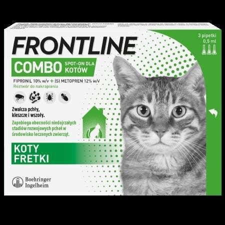 FRONTLINE COMBO DLA KOTÓW 3 pipety na Arena.pl