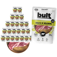 BULT mokra karma dla psa Wołowina saszetka 24x100g