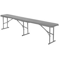 Ławka cateringowa bankietowa 183x28x43cm szara