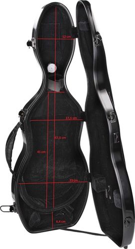 Fiberglass futerał skrzypcowy skrzypce UltraLight 4/4 M-case Pomarańczowy Jasny na Arena.pl