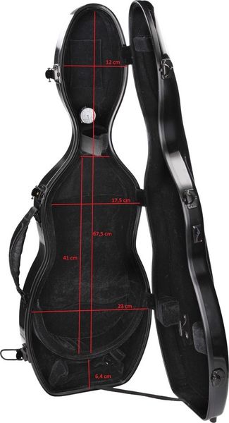 Fiberglass futerał skrzypcowy skrzypce UltraLight 4/4 M-case Pomarańczowy Jasny zdjęcie 3