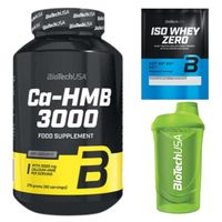 BIOTECH CA-HMB 3000 270 G + ISO WHEY ZERO 25 G + SHAKER WAVE 600 ML