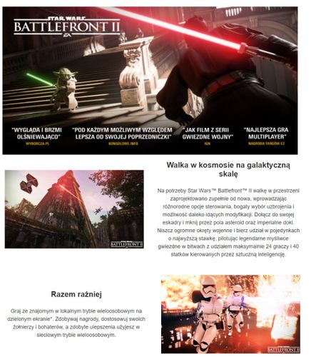 PS4 Star Wars Battlefront 2 II PL Dubbing Nowa na Arena.pl