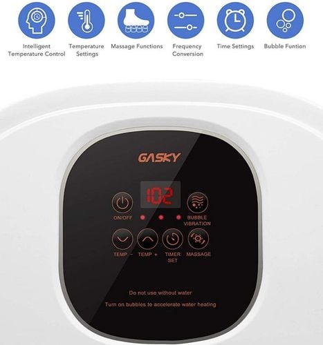 ELEKTRYCZNY MASAŻER DO STÓP WODNY 500W 6 ROLEK 3 TRYBY MASAŻU WIBRACJE na Arena.pl