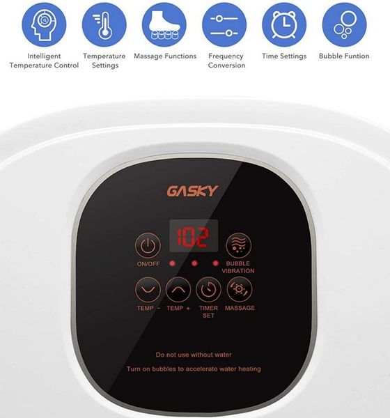 ELEKTRYCZNY MASAŻER DO STÓP WODNY 500W 6 ROLEK 3 TRYBY MASAŻU WIBRACJE zdjęcie 2