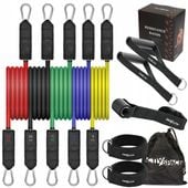 GUMY OPOROWE DO ĆWICZEŃ WORKOUT BANDS ZESTAW 5 GUM WYSOKA JAKOŚĆ PREMIUM