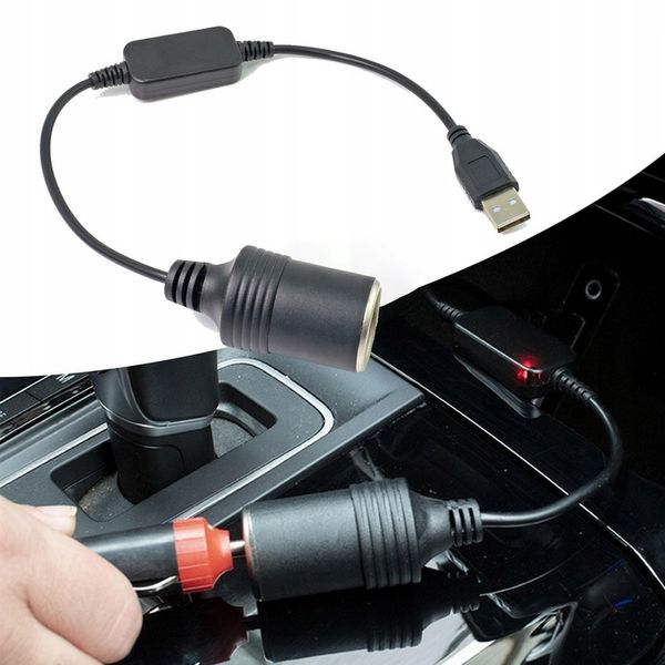 UADAPTER AUTO KONWERTER USB GNIAZDO ZAPALNICZKI zdjęcie 5